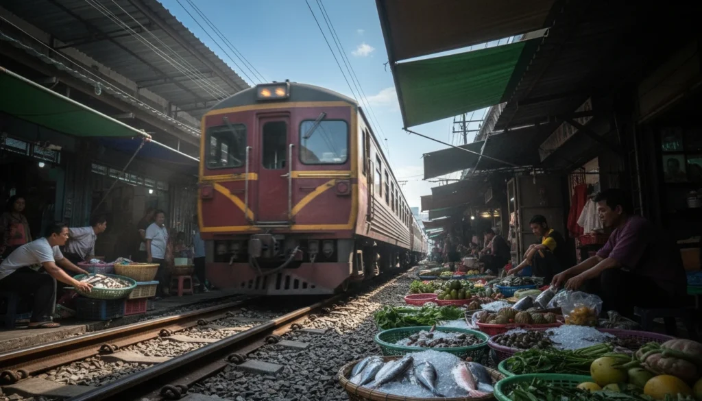 Maeklong Railway Market Thailand