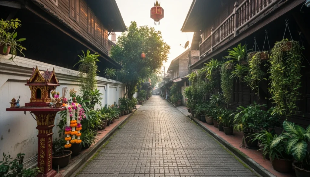 Rural walkway in Chiang Mai