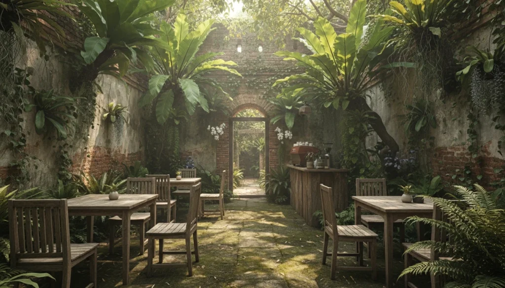 garden cafe in the Chiang Mai